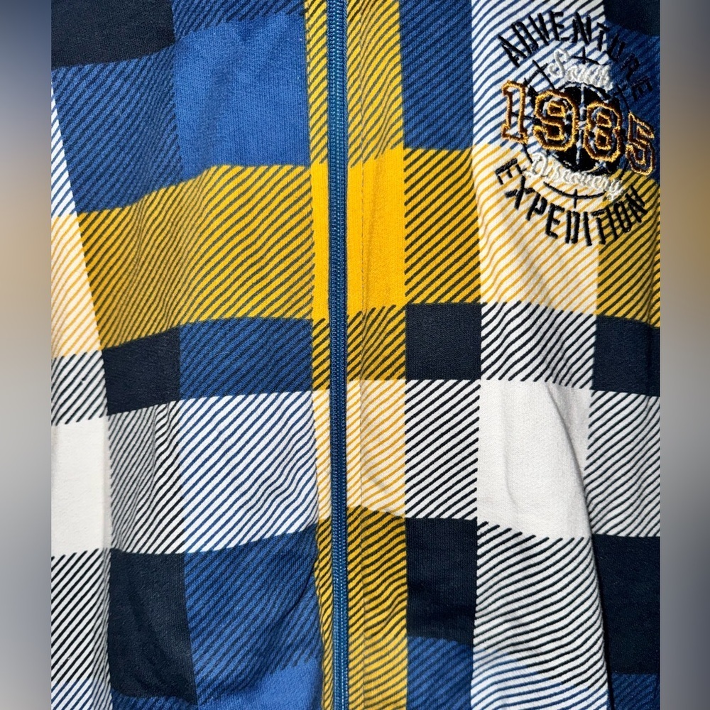 Yigga 1985 Expedition Plaid Zip-Up Hoodie - Size 158/164 (US Youth 12-14) Youth - Picture 4 of 11